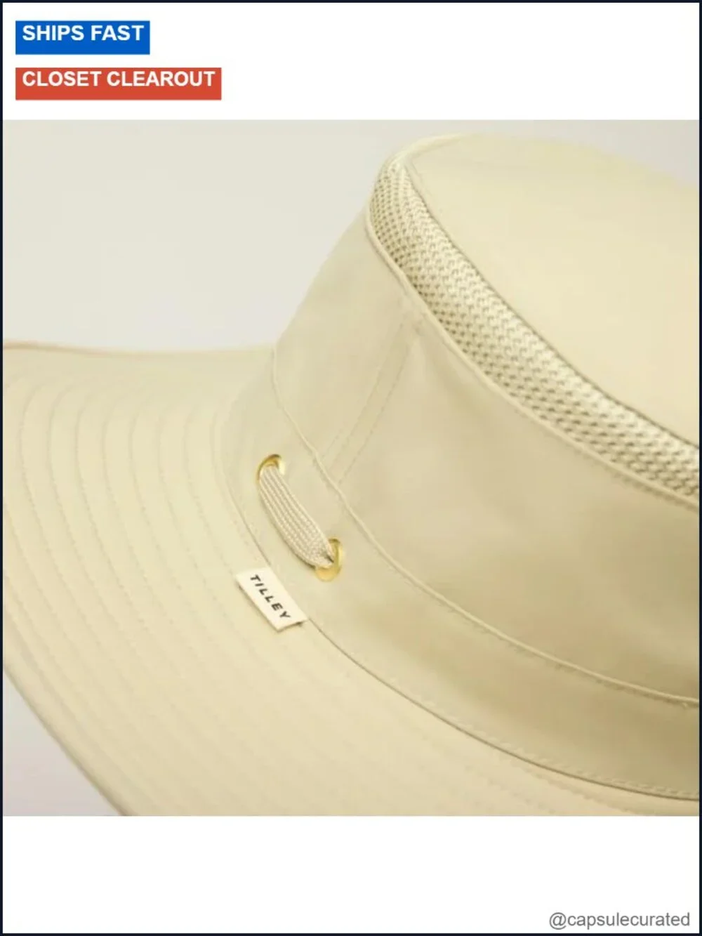 UPF 50+ Wide Brim Sun Hat Water Repellent Recycled Nylon Lightweight